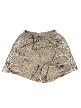 Civil Regime Cheetah Gray Cotton Shorts Size: Small